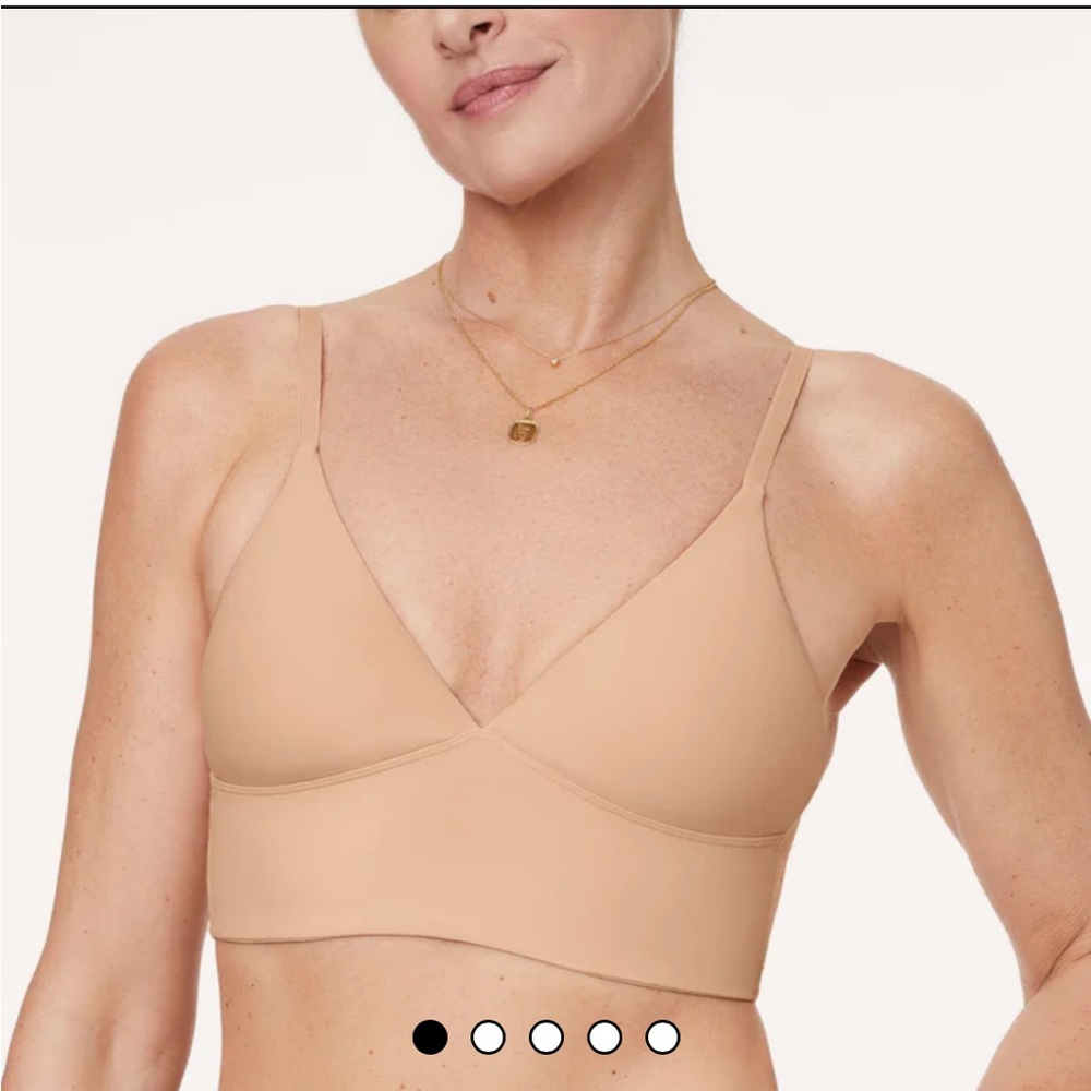 Pepper Everywear Longline Bralette in Buff, size L